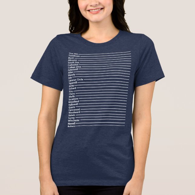 Vit Bryn Athyn Roads Tee (Framsida)