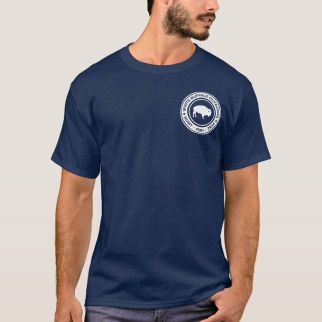 Vit buffalo utomhus Manar Shirt T Shirt (Framsida)