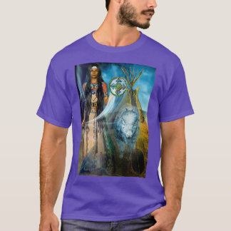 vit buffelkalvkvinna t shirt