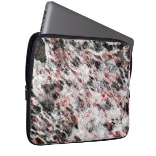 Vit bumpy spongy struktur mix i svart röd färg laptop fodral
