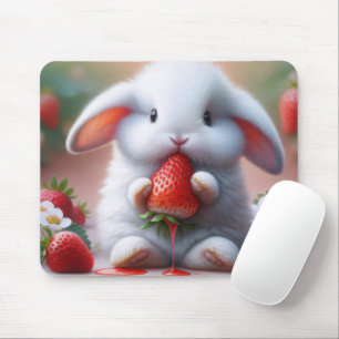 Vit Bunny med juicy Strawberry Musmatta