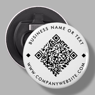 Vit Business Anpassningsbar QR-kod Flaska-öppnar Flasköppnare