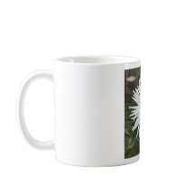 Vit Cactus Dahlia Blommig Mugg
