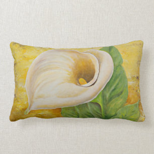 Vit Calla Lily Lumbar Pillow Lumbarkudde