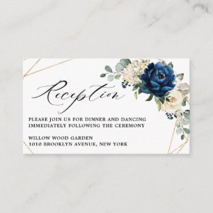 Vit champagne - Ivory Geometric Reception Tilläggskort