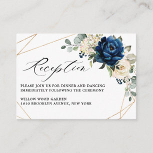 Vit champagne - Ivory Geometric Reception Tilläggskort
