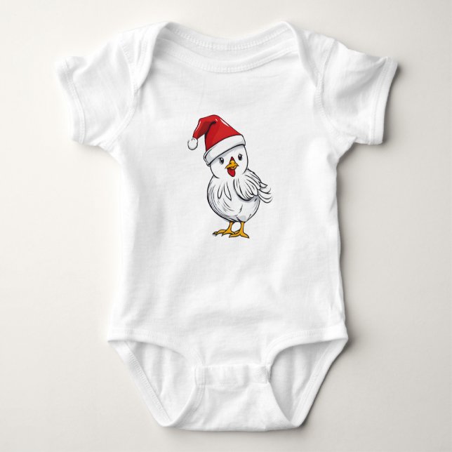 Vit Chick, Helgdag, Chick, tomtChick T Shirt (Framsida)