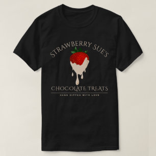 vit chokladjordgubbsbär T-Shirt