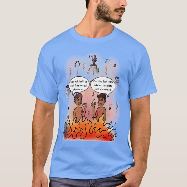 Vit chokladtröja t shirt (Framsida)