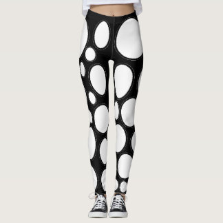 Vit cirkel leggings