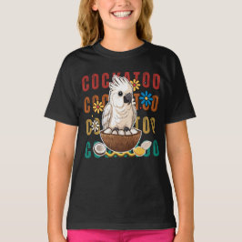 Vit cockatofågel t shirt