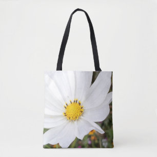 Vit Cosmos Blomster Väskor