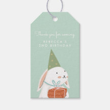 Vit Cute Bunny Birthday Tack