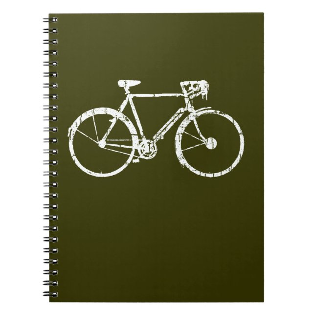 vit cykel anteckningsbok med spiral (Framsidan)