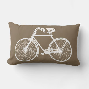 vit cykel cykel kastkudde taupe brun lumbarkudde