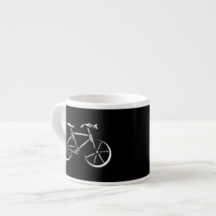Vit cykel espressomugg