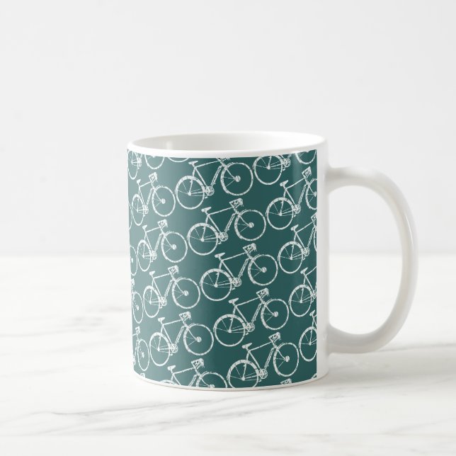 vit cykel kaffemugg (Höger)
