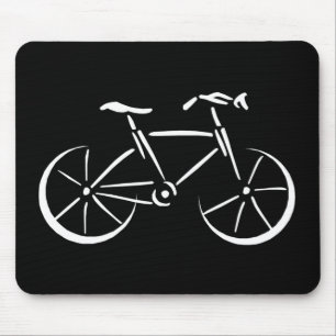 Vit cykel musmatta