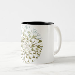 Vit Dahlia Kaffemugg