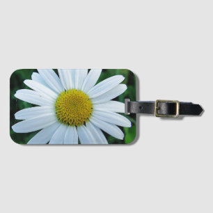 Vit daisy bagagebricka