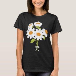 Vit daisy bunt t shirt