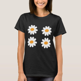 Vit daisy bunt t shirt