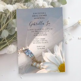 Vit Daisy Elegance Möhippa Inbjudningar