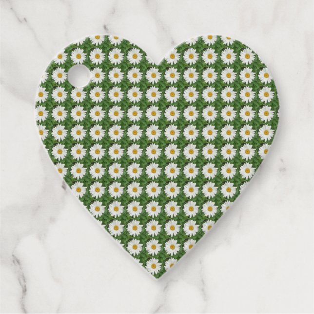 Vit Daisy Gåvor Etiketter (Framsida)