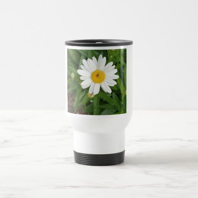 Vit Daisy Kaffe Mugg (Center)
