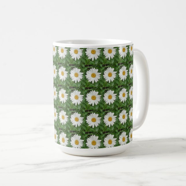 Vit Daisy Kaffemugg (Framsida höger)