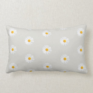 vit daisy lumbarkudde