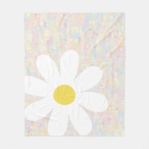 Vit Daisy med pastellpunkter