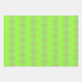 Vit daisy på grön kalkbakgrund