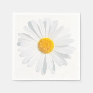 vit daisy pappersservett