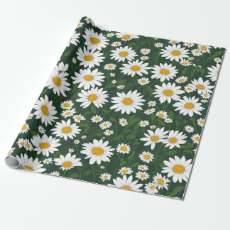 Vit Daisy Presentpapper
