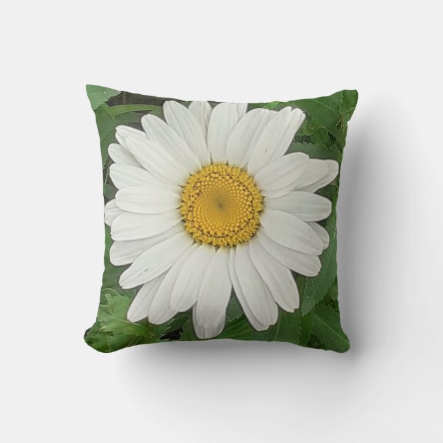 Vit Daisy Scatter Cushion Kudde (Framsida)