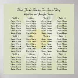 Vit Daisy: Sittplatsdiagram Poster