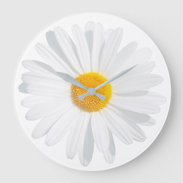 vit daisy stor klocka (Framsida)
