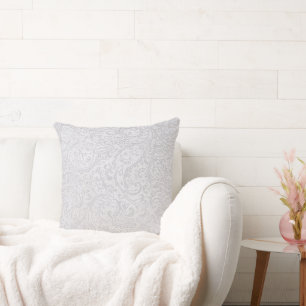 Vit Damask Kudde