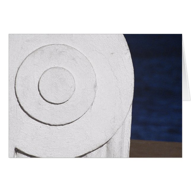 Vit Deco Hälsningskort (Framsidan Horizontal)