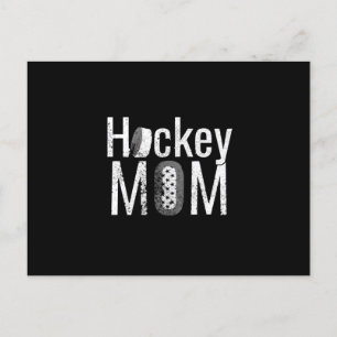 Vit design i Hockey Mamma Vykort