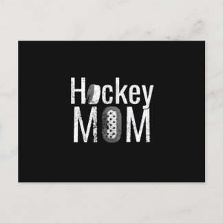 Vit design i Hockey Mamma Vykort