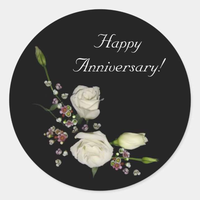 Vit dikt 2 runt klistermärke (Framsida)