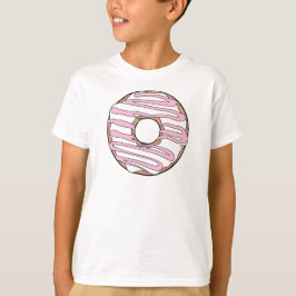 Vit Donut, ringnöt, choklad, frostning, isbildning T Shirt