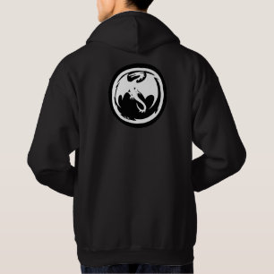 Vit Dragon Black-hooded sweatshirt back