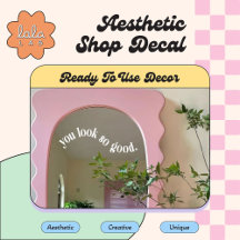 Vit Du Ser Så Bra Spegel & Fönsterdekal