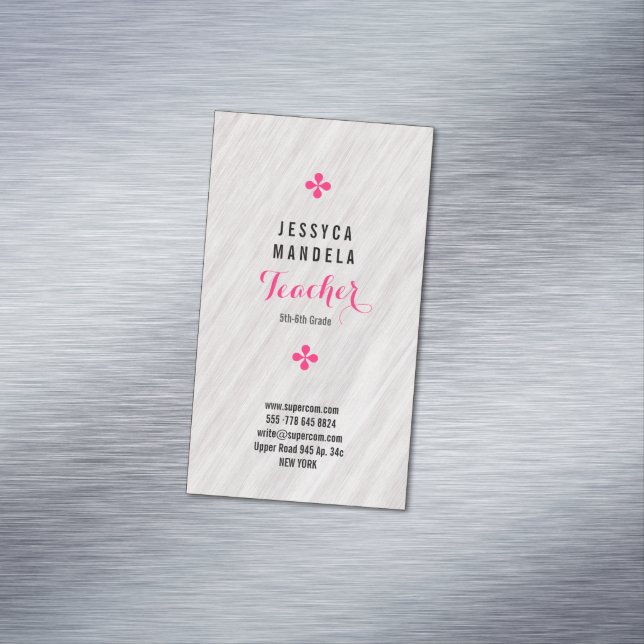 Vit ek, magnetisk magnetiska visitkort (In Situ)