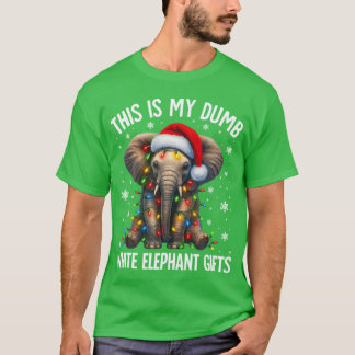 Vit Elefant För Pyjamas Under 15 20 T Shirt