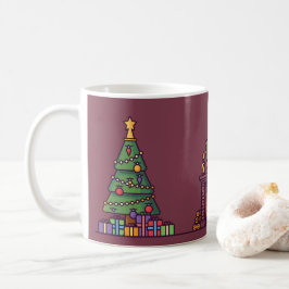 vit elefantgåva från julgran Jultomten Kaffemugg