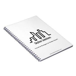 Vit Elegant bärbar dator med minimal design Anteckningsbok